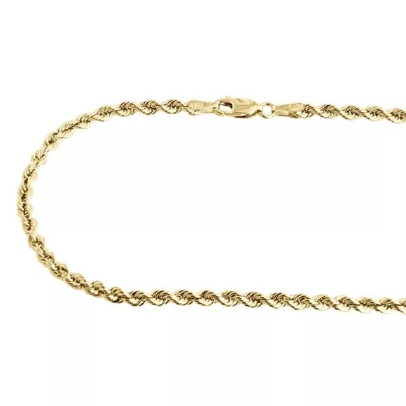 Real Heavy Solid Gold 26” Rope Chain 2mm Necklace - Picture 2 of 3